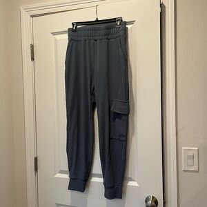 Slate Blue Ribbed Joggers